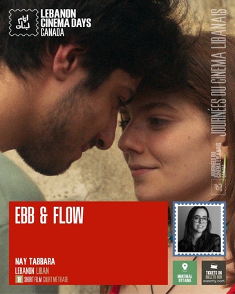 Poster for the short film Ebb & Flow, from the Lebanon Cinema Days 2025 official selection.