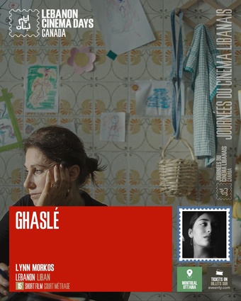 Poster for the short film Ghaslé, from the Lebanon Cinema Days 2025 official selection.