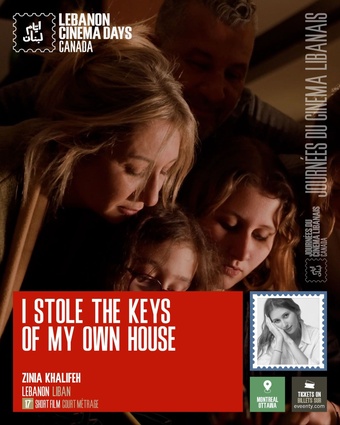 Poster for the short film I Stole the Keys of my Own House, from the Lebanon Cinema Days 2025 official selection.