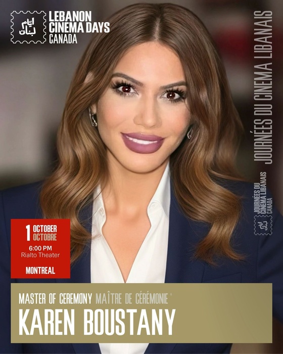 Karen Boustany, Master of ceremony, Lebanon Cinema Days 2025.