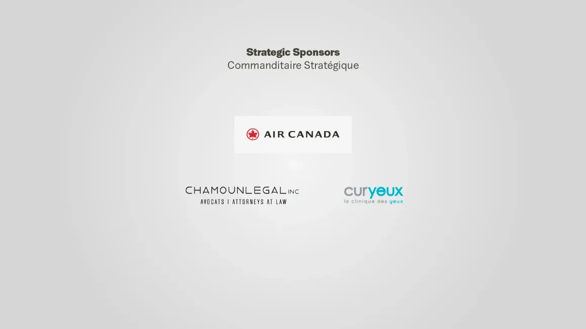 Lebanon Cinema Days 2025 Strategic Sponsors slide, showing the logos of that tier.