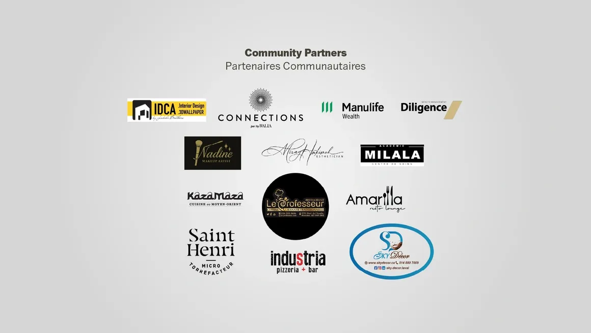 Lebanon Cinema Days 2025 Community Partners slide, showing the logos of that tier.
