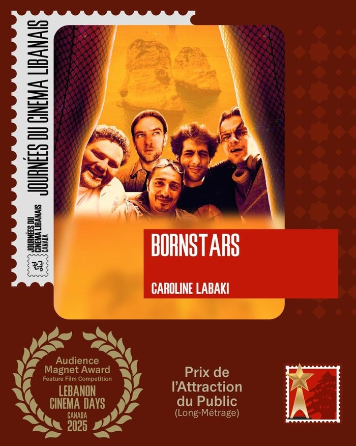 Lebanon Cinema Days 2025 award card: Audience Magnet Award, Bornstars.