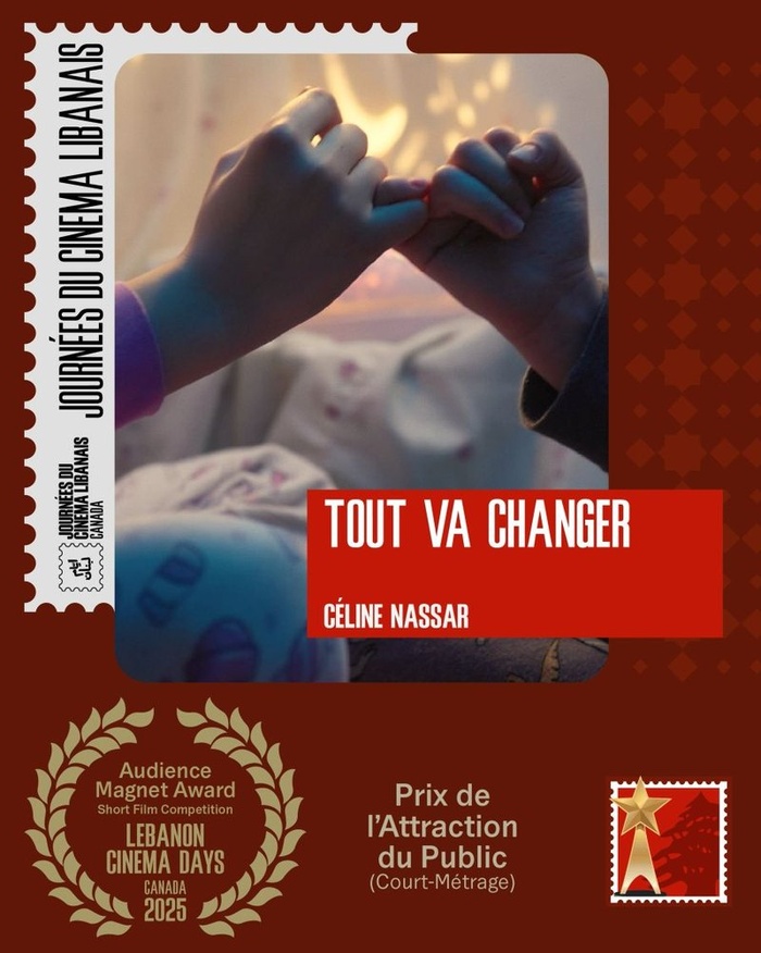 Lebanon Cinema Days 2025 award card: Audience Magnet Award, Tout va changer.